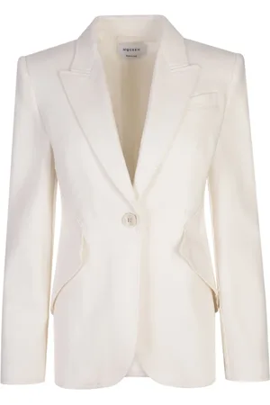 Alexander McQueen Damen, Jacken, Weiß, SGröße: