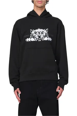Kenzo Herren, Sweatshirts & Hoodies, Schwarzk, LGröße: