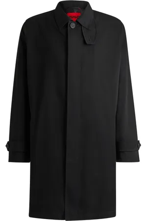 HUGO BOSS Herren, Mäntel, Schwarzk, SGröße: