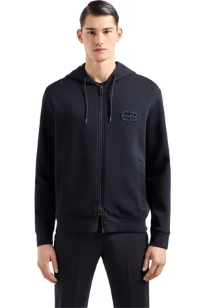 Emporio Armani Herren, Sweatshirts & Hoodies, Blau, MGröße: