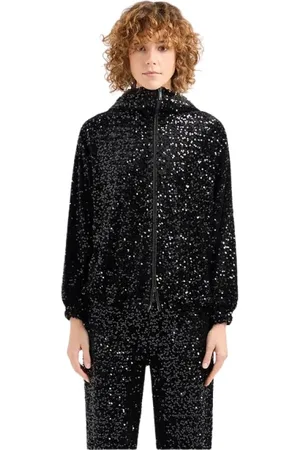 Emporio Armani Damen, Jacken, Schwarzk, MGröße: