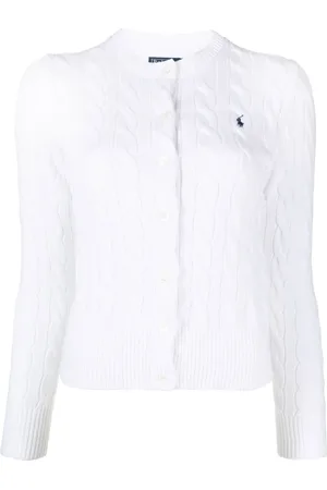 Ralph Lauren Damen, Strickwaren, Weiß, MGröße: