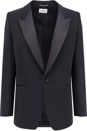 Saint Laurent Herren, Jacken, Schwarzk, LGröße:
