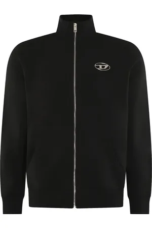 Diesel Herren, Sweatshirts & Hoodies, Schwarzk, LGröße: