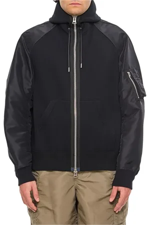 SACAI Herren, Sweatshirts & Hoodies, Schwarzk, LGröße: