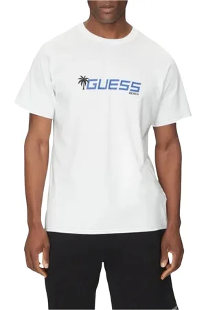 Guess Herren, Oberteile, Weiß, SGröße: