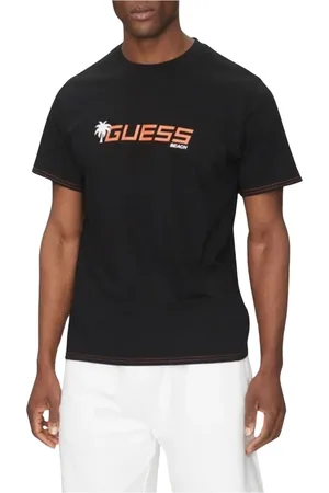 Guess Herren, Oberteile, Schwarzk, LGröße: