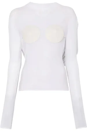 Jean Paul Gaultier Damen, Oberteile, Weiß, SGröße: