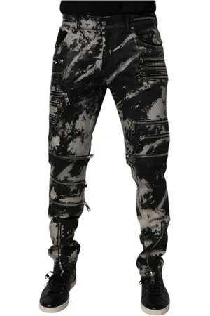 Dolce & Gabbana Herren, Jeans, Schwarzk, MGröße: