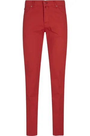 Kiton Herren, Jeans, Rot, W33Größe: