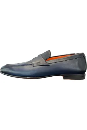 santoni Herren, Schuhe, Blau, 44 1/2 EUGröße: