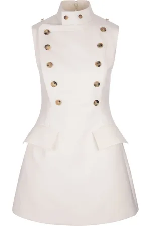 Alexander McQueen Damen, Kleider, Weiß, SGröße: