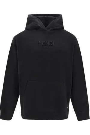 Fendi Herren, Sweatshirts & Hoodies, Schwarzk, MGröße: