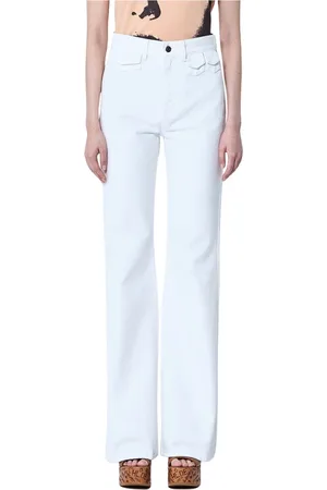 Chloé Damen, Jeans, Weiß, MGröße: