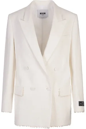 Msgm Damen, Jacken, Weiß, 2XSGröße: