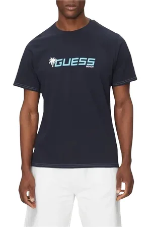 Guess Herren, Oberteile, Blau, XLGröße: