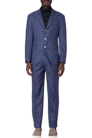 Brunello Cucinelli Herren, Anzüge, Blau, SGröße: