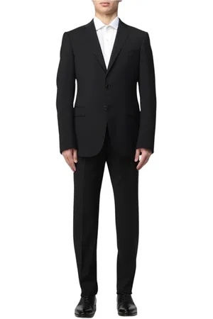 Emporio Armani Herren, Anzüge, Schwarzk, XLGröße: