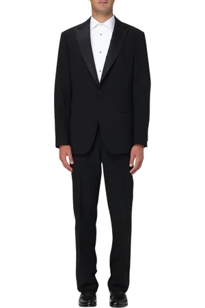 Giorgio Armani Herren, Anzüge, Schwarzk, LGröße: