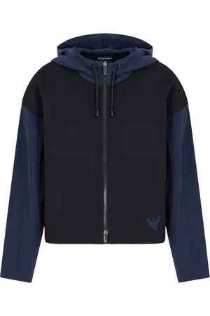 Emporio Armani Damen, Sweatshirts & Hoodies, Blau, LGröße: