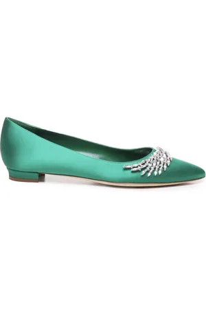 Manolo Blahnik Damen, Schuhe, Grün, 41 EUGröße: