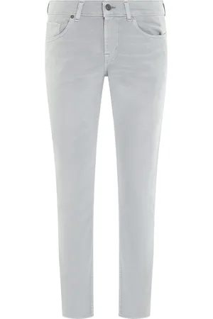 7 for all Mankind Herren, Jeans, Grau, W30Größe: