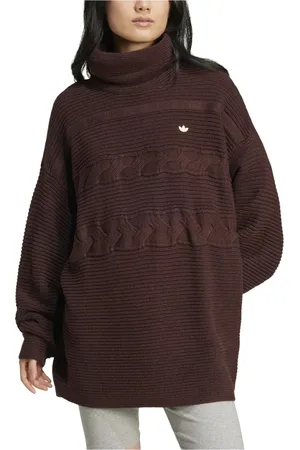 adidas Damen, Strickwaren, Braun, LGröße:
