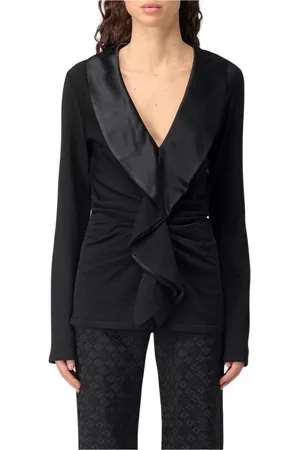 Alberta Ferretti Damen, Oberteile, Schwarzk, SGröße: