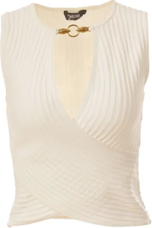 Roberto Cavalli Damen, Oberteile, Weiß, LGröße: