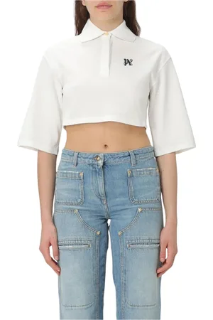 Palm Angels Damen, Oberteile, Weiß, SGröße: