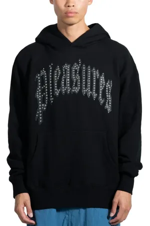 Pleasures Herren, Sweatshirts & Hoodies, Schwarzk, LGröße: