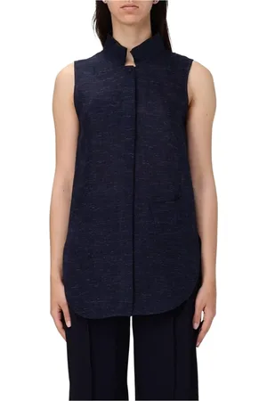 Emporio Armani Damen, Oberteile, Blau, LGröße: