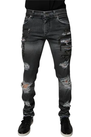Dolce & Gabbana Herren, Jeans, Grau, MGröße: