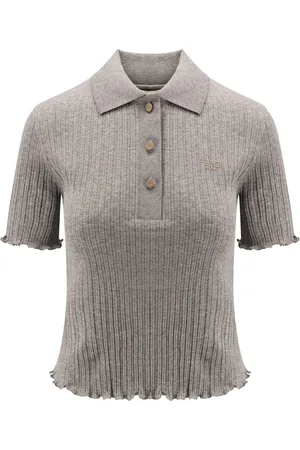 Fendi Damen, Oberteile, Grau, MGröße:
