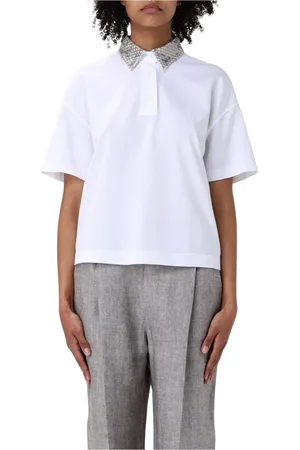 Brunello Cucinelli Damen, Oberteile, Weiß, LGröße: