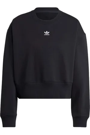 adidas Damen, Sweatshirts & Hoodies, Schwarzk, LGröße:
