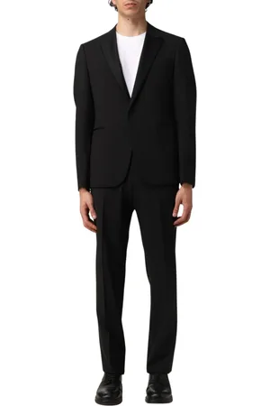 Emporio Armani Herren, Anzüge, Schwarzk, SGröße:
