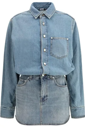 haikure Damen, Kleider, Blau, MGröße: