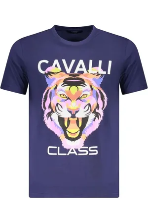 Roberto Cavalli Herren, Oberteile, Blau, LGröße: