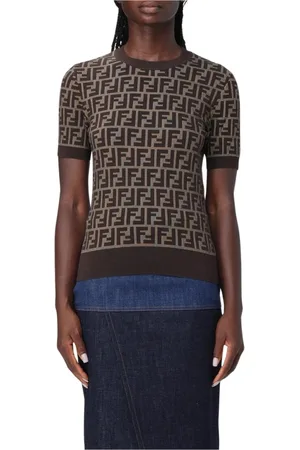Fendi Damen, Oberteile, Braun, 2XSGröße: