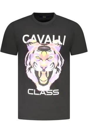 Roberto Cavalli Herren, Oberteile, Schwarzk, LGröße: