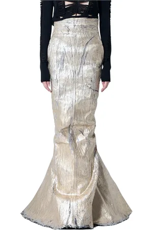 Rick Owens Damen, Röcke, Gelb, SGröße: