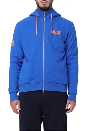 sun68 Herren, Sweatshirts & Hoodies, Blau, SGröße: