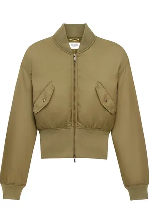 Saint Laurent Damen, Jacken, Grün, SGröße: