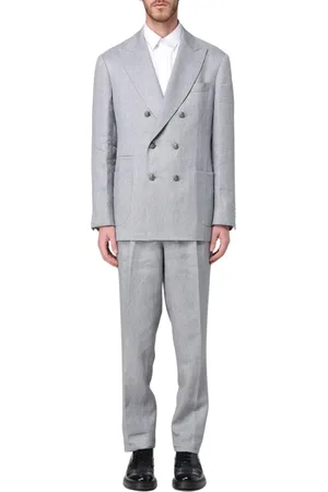 Brunello Cucinelli Herren, Anzüge, Grau, LGröße: