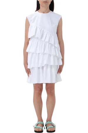 Msgm Damen, Kleider, Weiß, XSGröße: