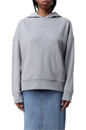Pinko Damen, Sweatshirts & Hoodies, Grau, MGröße: