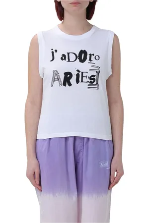 ARIES Damen, Oberteile, Weiß, MGröße: