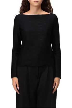 Emporio Armani Damen, Oberteile, Schwarzk, XLGröße: