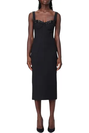 VERSACE Damen, Kleider, Schwarzk, MGröße: